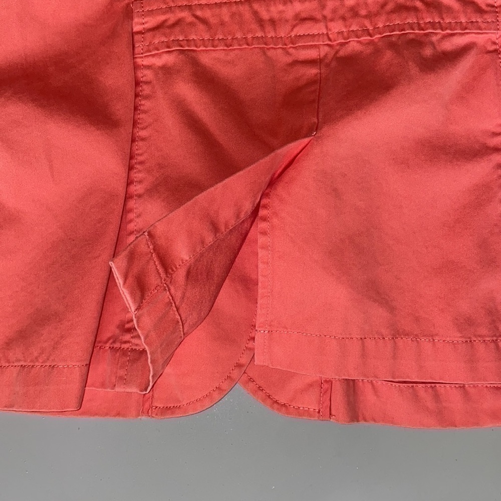EDDIE Bauer 100% Cotton Button-up Light Coral Salmon Jacket Women’s Size 6 - Picture 9 of 12